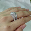 Zirconium, fashionable wedding ring, wish, suitable for import, European style, diamond encrusted