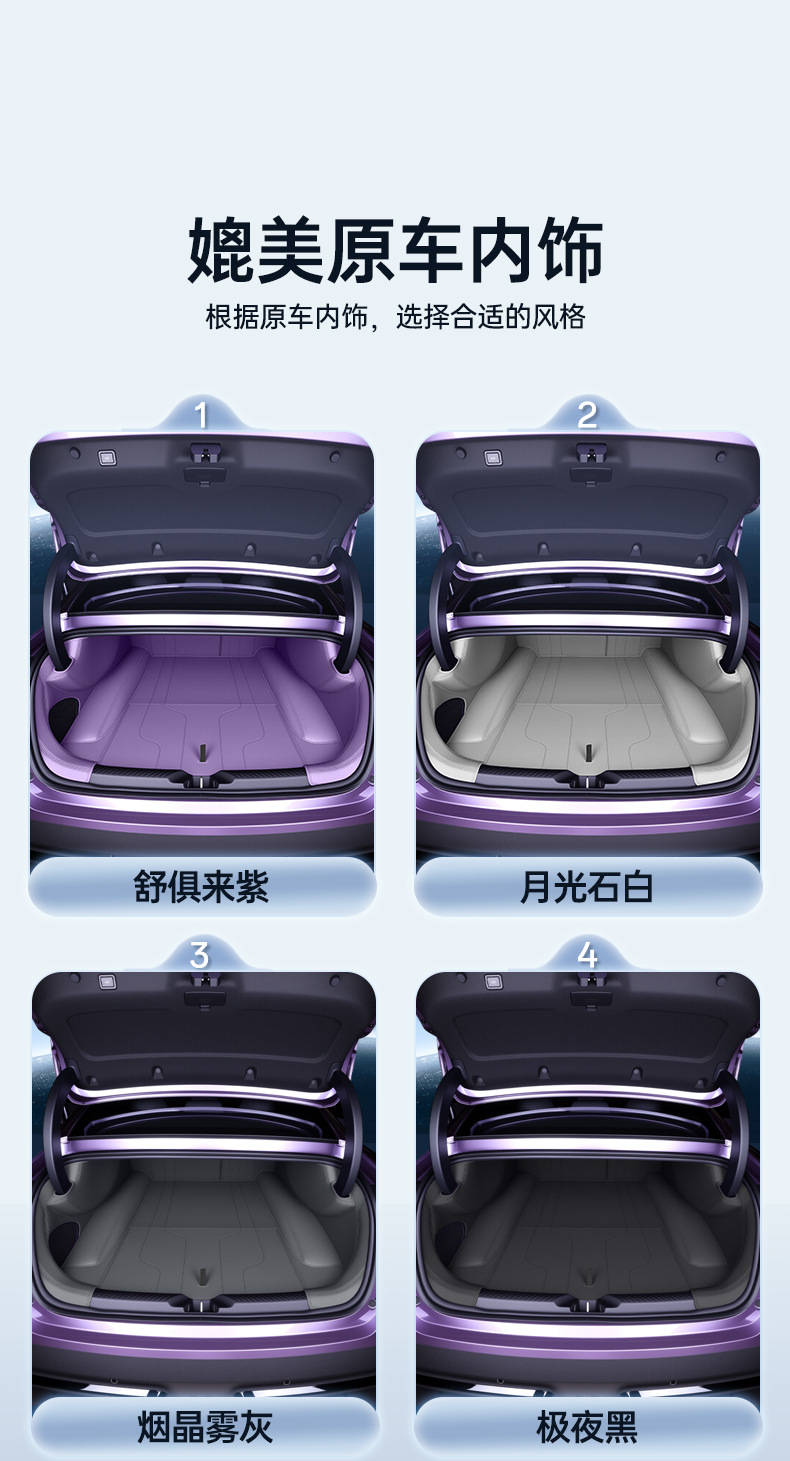 Suitable for 26 Models of Changan Deep Blue L06, Full Surround Trunk Mat, Complete Set of Deep Blue L06 Modification Accessories, Trunk Mat