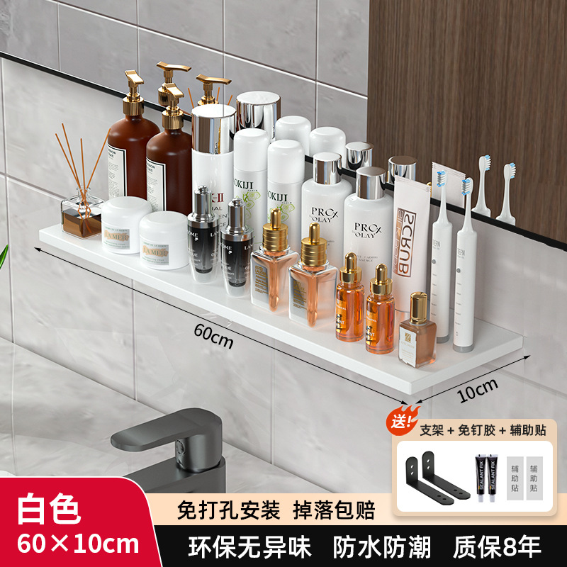 Espejo frontal almacenamiento rack nogal baño cocina almacenamiento rack madera maciza partición pared colgante rack