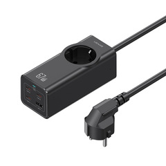 CC225 P3 67W四口急速充電アダプタ3C 1U延長線ソケット2200W欧州規格