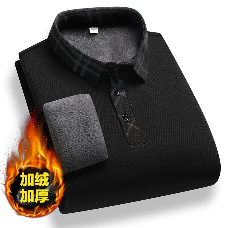 Пол выходные вязаный свитер мужской осенний и зимний пуловер плюс бархатный толстый свитер свободный повседневный модный однотонный нижний топ