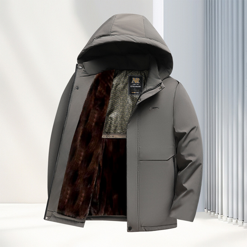 Chaqueta Acolchada con Grafeno y Felpa Térmica para Hombre