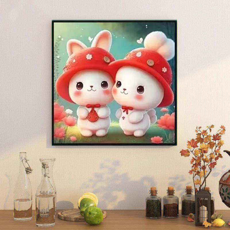 Productos genuinos Mona Lisa real Cruz puntada lindo conejo bebé nuevo hilo de dibujos animados bordado sin gancho 49 color completo bordado