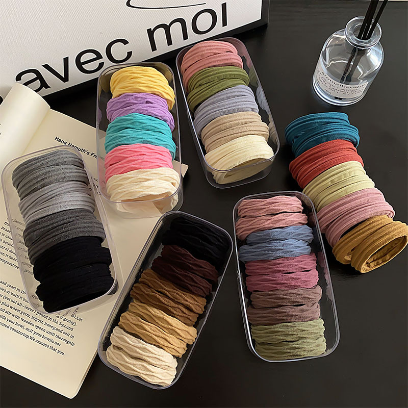 Otoño e invierno, Maillard, lazo para el cabello sin costuras para niños, accesorios para el cabello de cola de caballo de alta calidad, alta elasticidad, no daña el cabello, cuerda para la cabeza de goma