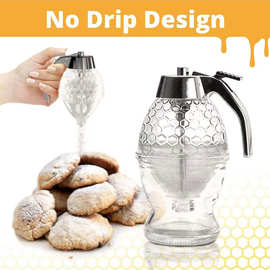 TV产品honey dispenser糖浆果汁分配器 蜂蜜糖浆分发器储蓄