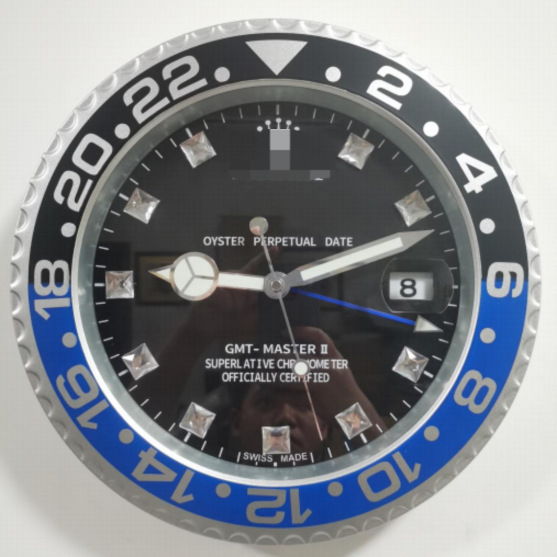 Wall Clock Factory Direct Wholesale New Models of Popular Overseas Metal Wall Clocks Daytona Series Office Wall Clocks