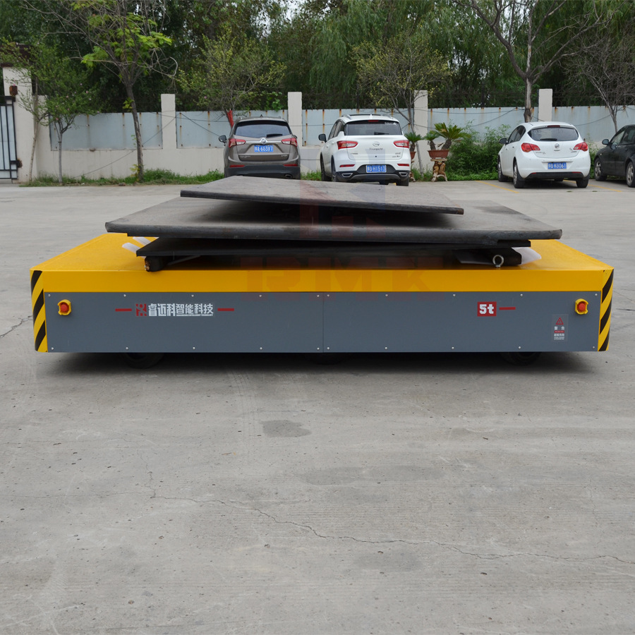 车间横纵平移蓄电池无轨转运平车材料转运电动地平车升降地平台车