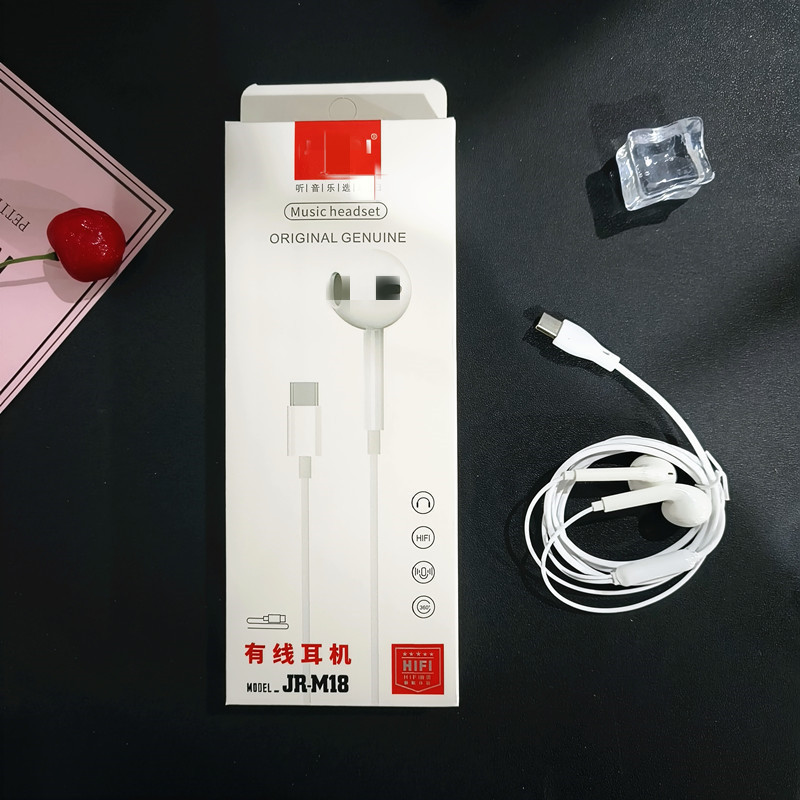 スマートフォンのイヤホン3.5円穴/type-cインターフェイス広口イヤホン線制御マイク付きで電話をかけることができます|undefined