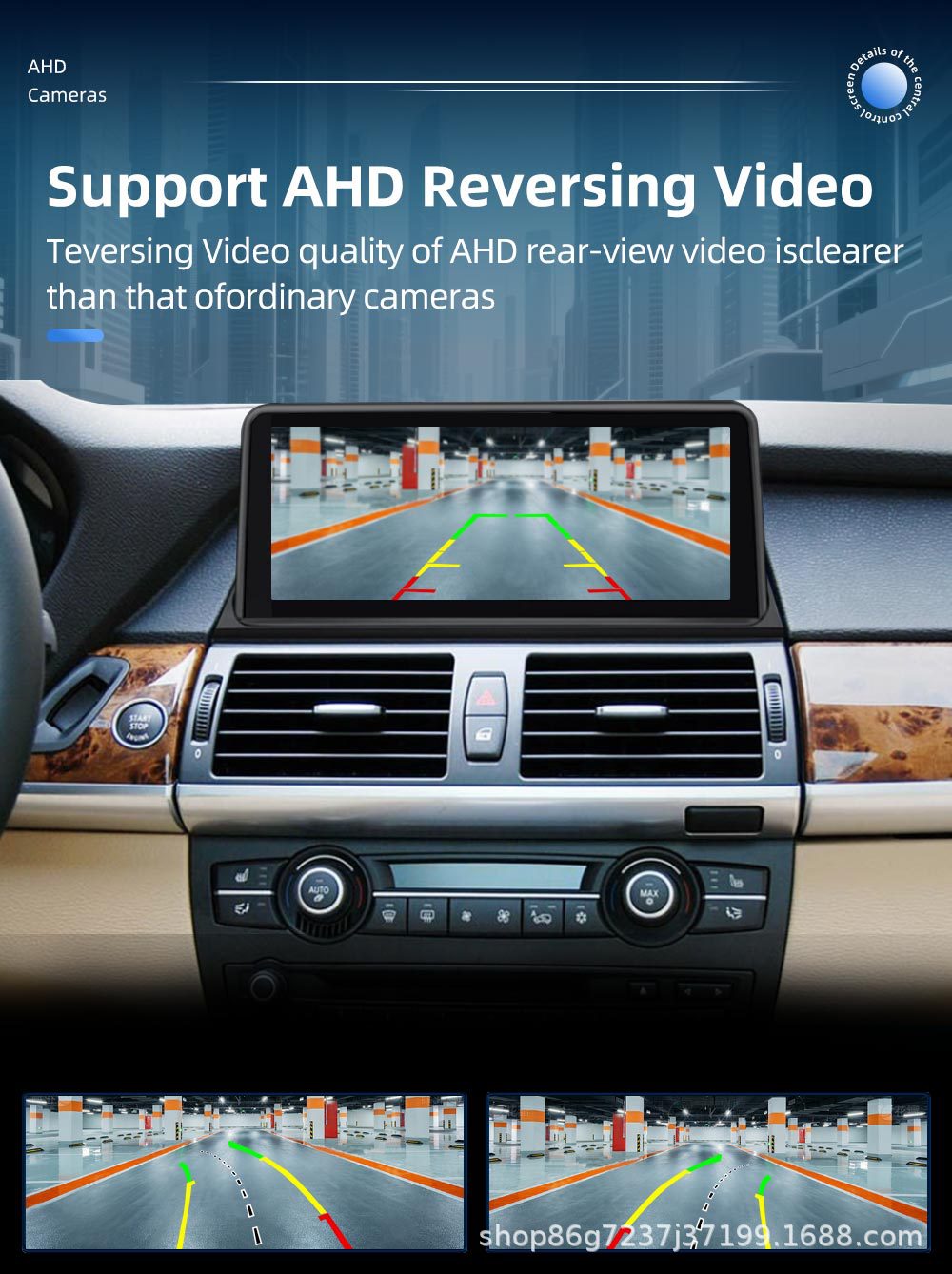 Suitable for Bmw X5 E70 10.25inch Central Control Car Navigation Player Bluetooth Reversing Image All-In-One Machine