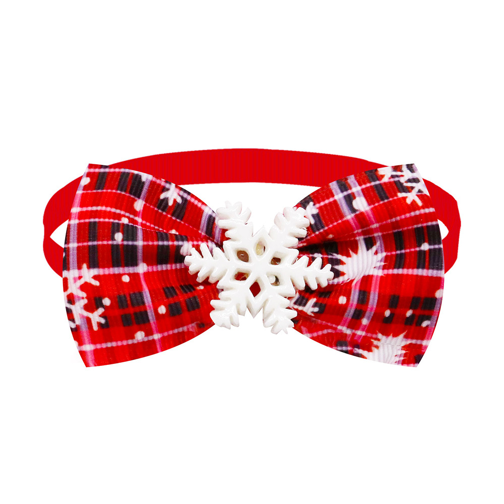 Estilo Británico Poliéster Navidad Enrejado Accesorios Para Mascotas 1 Pieza display picture 5