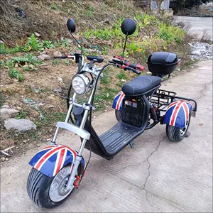 Harley tipli enli təkərli elektrikli üçtəkərli skuter, iki təkərli skuter