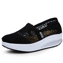 女2025亚马逊外贸批发单款春夏款女凉网鞋独立站摇摇鞋女户外旅游