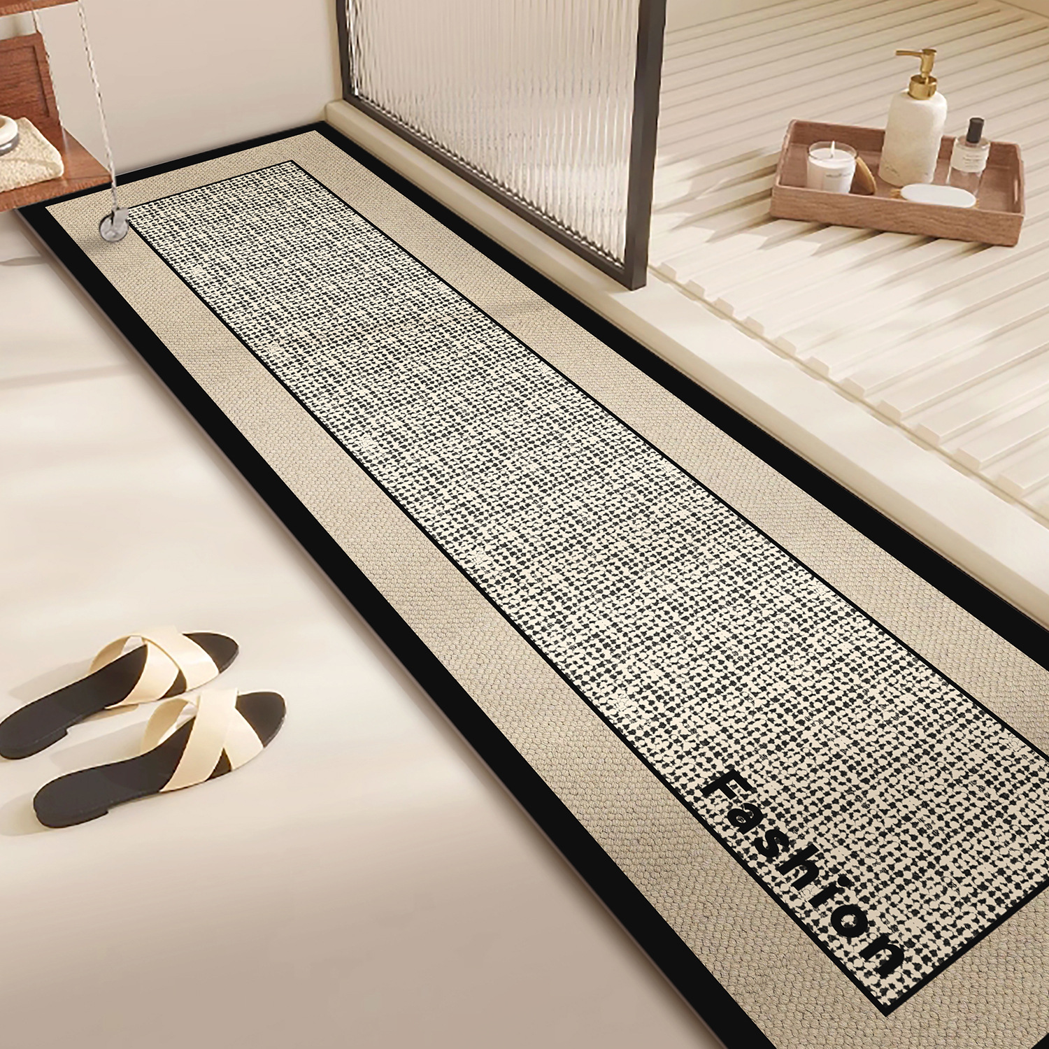 Bathroom Floor Mats Bathroom Door Diatom Mud Super Absorbent Quick Drying Foot Mats Entry Door Anti Slip Threshold Mats_voghion.com