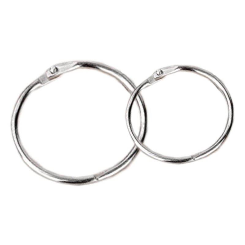 Manufacturer Wholesale Open Ring Multi-Specification Card Ring DIY Photo Album Loose-Leaf Book Ring Open Ring Binding Ring Iron Ring