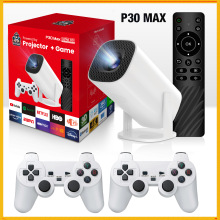 跨境游戏投影仪无线同屏高清家用便携式游戏投影机宿舍露营P30MAX