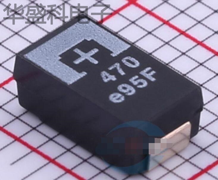 2R5TPF470M7L 描述 470uF(477) ±20% 2.5V 钽电容器