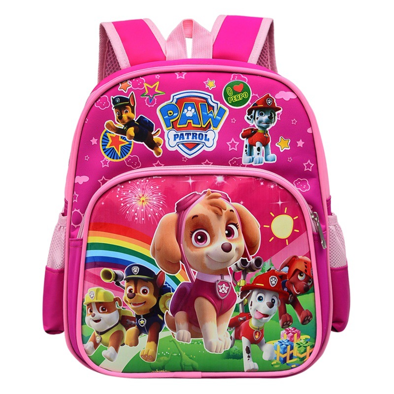 New Kindergarten Backpack Foreign Trade Cartoon Print Cute Paw Patrol Backpack 3-6 Years Old Student Bag