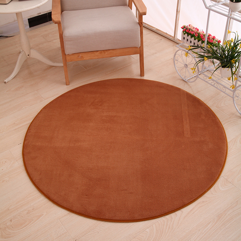 Terciopelo coral redondo --- caqui