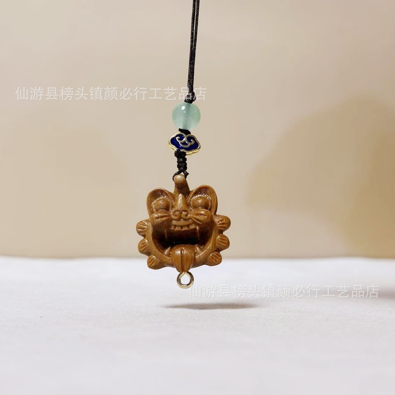 黄金白檀タイル猫霊獣工芸品観光名所ホット販売デスクトップ装飾品子猫かわいい文具ハンドピース|undefined