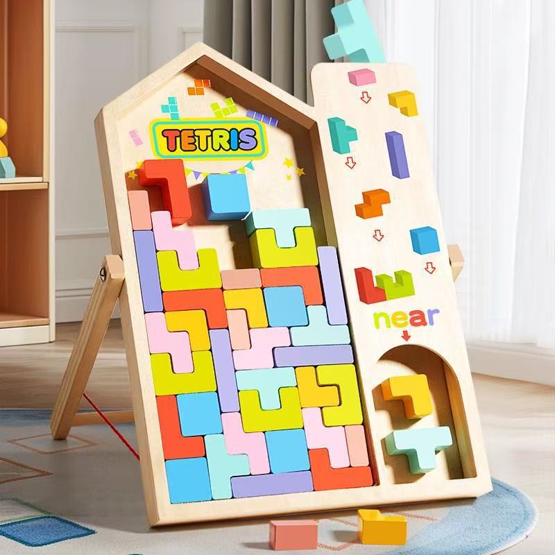 テトリス ビルディング ブロック パズル 思考啓発 赤ちゃん 3 男の子 6 女の子 脳トレ 教育玩具|undefined