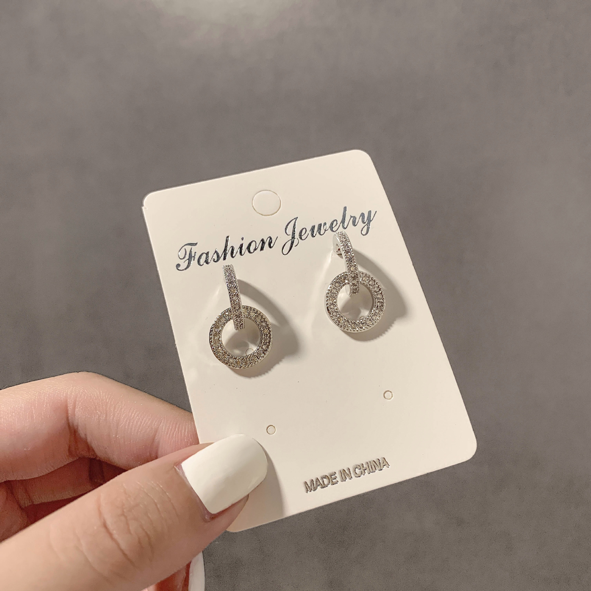 Fashion Star Moon Silver Plated Inlay Zircon Women's Ear Studs 1 Pair display picture 14