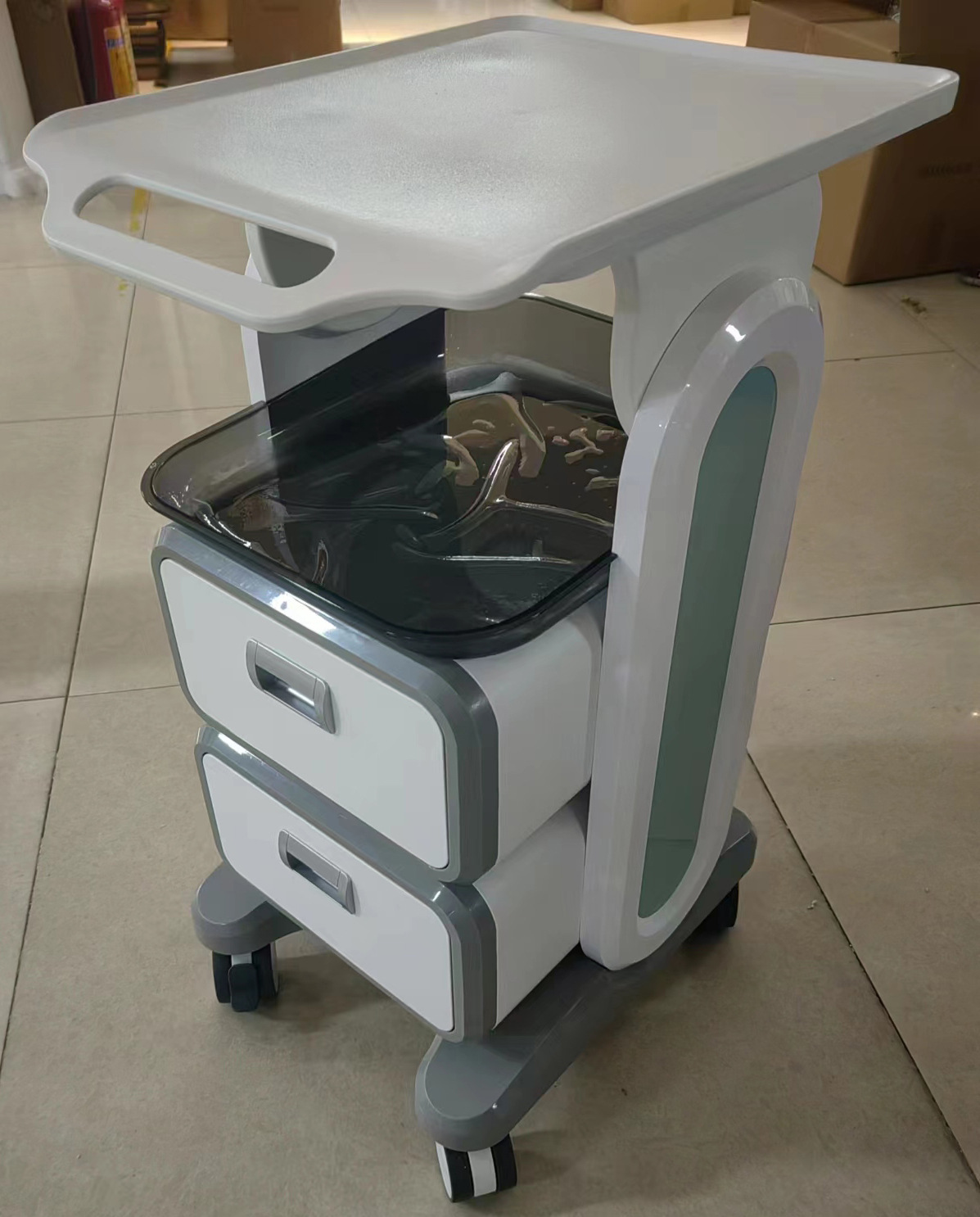 Carro de Trabajo Móvil con Cajones - Para Clínica Dental, Estética o Salón de Belleza