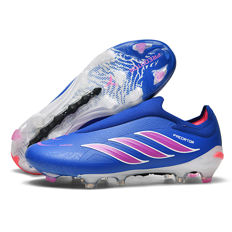 Nuevos zapatos de fútbol transfronterizos de alto bajo para hombres y mujeres juveniles deportes al aire libre zapatos de fútbol de entrenamiento de competición profesional