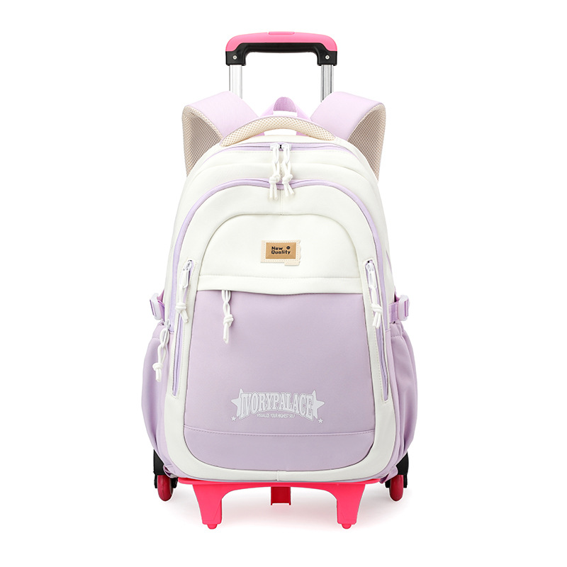 Pescado natural nueva mochila de tirón para niños 3 - 6 grados, mochila de alta capacidad para estudiantes de secundaria secundaria