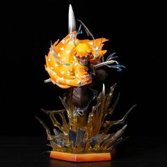 デーモンスレイヤー簡刻我妻雷閃双頭彫刻発光像アニメーションハンドモデル卸売