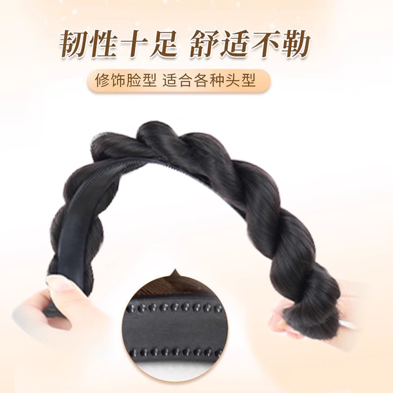 Perruca de cabello de la princesa de oro de la cabeza de las mujeres, la red de rojo aumenta la parte superior del cráneo trenzado, trenzado, perruca antigua
