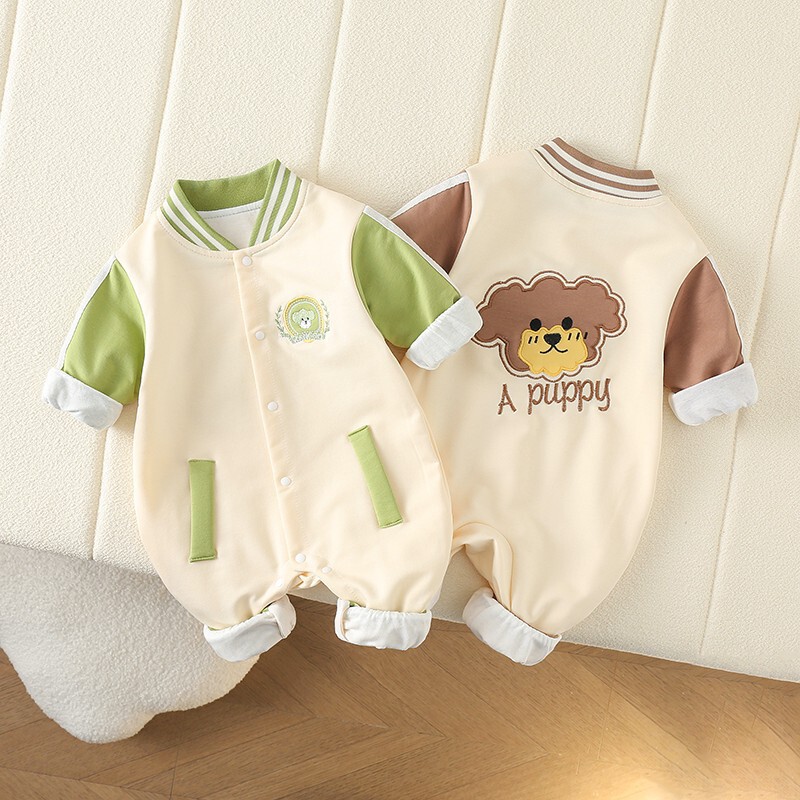 Spring and Autumn Children's Super Cute Baby's Spring Clothes Cartoon Cute Fashion Teddy Gary Ha Clothes Spring and Autumn Children's Double-layer Color-matching