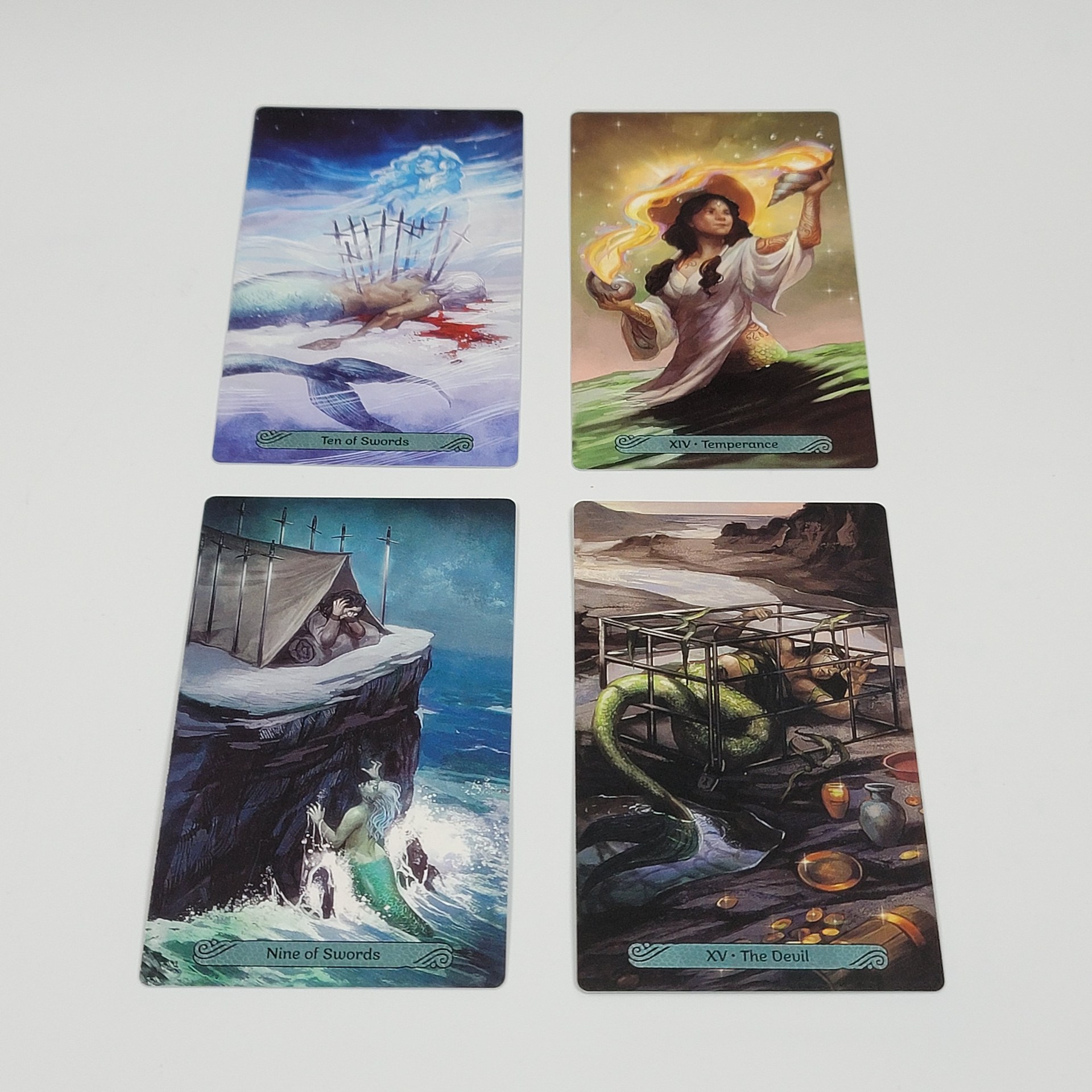 Carte da tarot a tema sirena set per gioco da tavolo_voghion.com