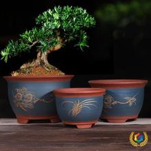 花盆2025新款特大号紫砂花盆高花盆高筒陶瓷花盆处理大号