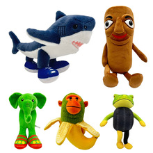 跨境新品 tung tung tung sahur 美国山海经恶搞鲨鱼毛绒玩具公仔