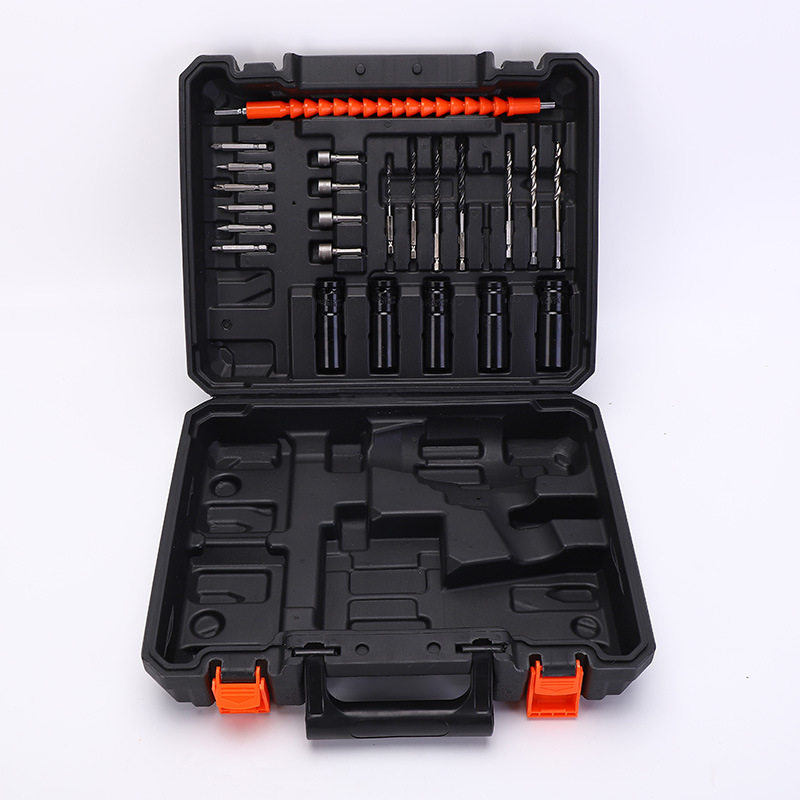 Juego de destornilladores eléctricos de litio recargables, destornillador de impacto multifunción de alta potencia, juego de puntas de destornillador de 8 piezas