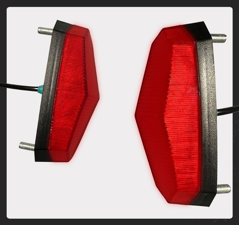 Temporary Driving Service Electric Vehicle Flashing Tail Light 12V-80V Lithium Battery Car Modified Led Brake Rear Flashing Light for Electric Bikes