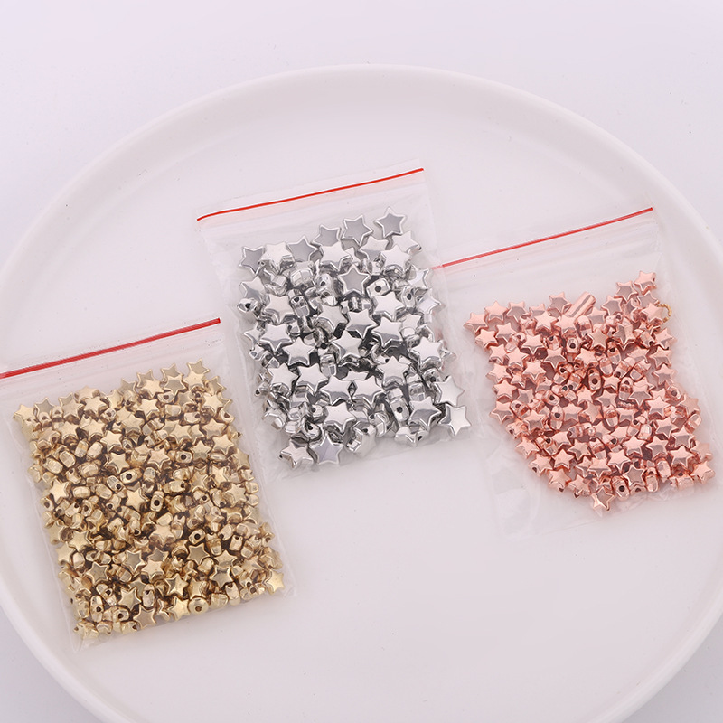 diy Jewelry Accessories ccb Straight Hole Five-pointed Star Electroplated kc Gold Five-pointed Star Jewelry Handmade Materials Beads diy Jewelry Accessories ccb Straight Hole Five-pointed Star Electroplated kc Gold Five-pointed Star Jewelry Handmade Materials Beads