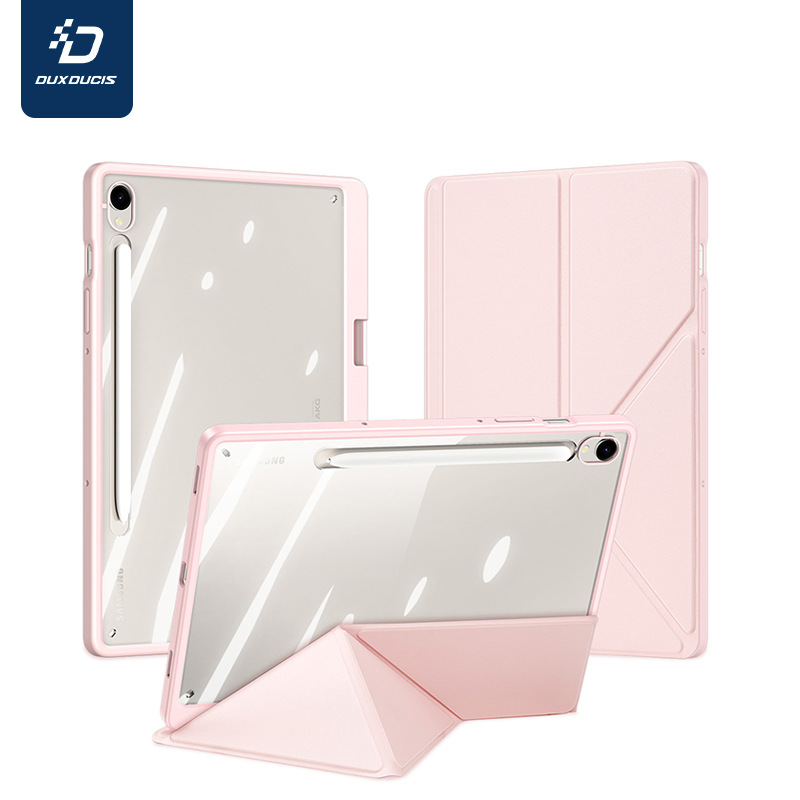 Aplicable para Samsung TabS9Plus cubierta de placa plana con bolígrafo de separación de fijación de la caja transparente plegable Y al por mayor