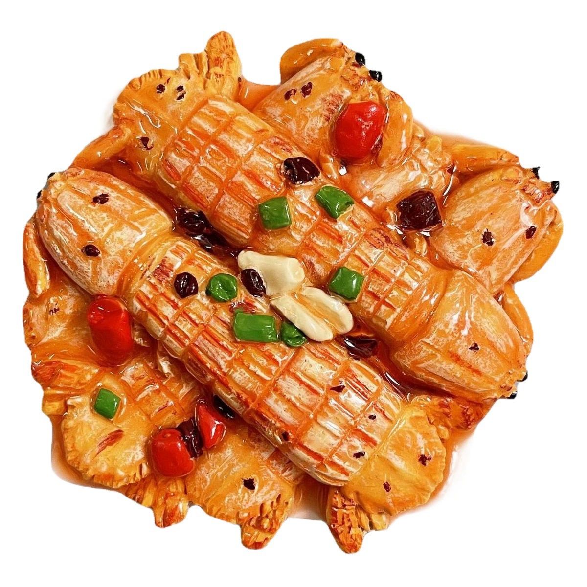 Магниты на холодильник, популярные одиночные смолы для гурманов, креветки Pippi, хит продаж, декоративные наклейки, детские игрушки для большой еды, оптовая продажа, магнитные наклейки