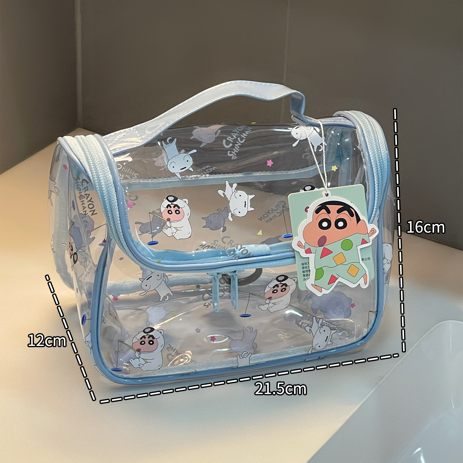 2025 nuevo lápiz pequeño nuevo bolso de maquillaje transparente portátil de gran capacidad de almacenamiento de viaje bolso de lavado impermeable