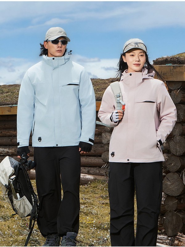 骆陀同款追风者冲锋衣三合一男女新外套户外防风防水可拆卸登山服|undefined