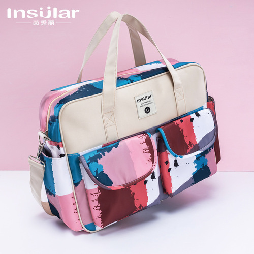 Yinxiuli fashionable one-shoulder cross-body portable mommy bag waterproof large-capacity multi-functional mother and baby outing bag maternity bag