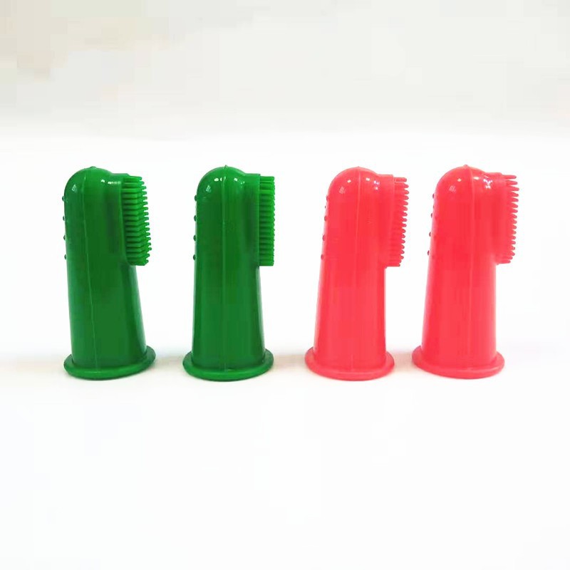 供应硅胶指套小牙刷手指套婴儿牙刷清洁牙刷手指牙刷仔跨境热卖款