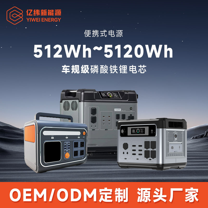 EVE Yiwei Lithium Energy Fuente de alimentación para exteriores 512Wh-5120Wh Fuente de alimentación móvil Camping Fuente de alimentación de almacenamiento de energía de gran capacidad