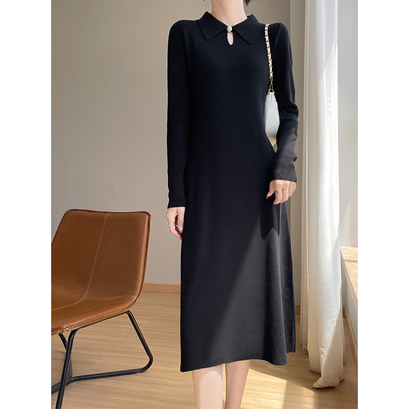 knitted extra-long long skirt