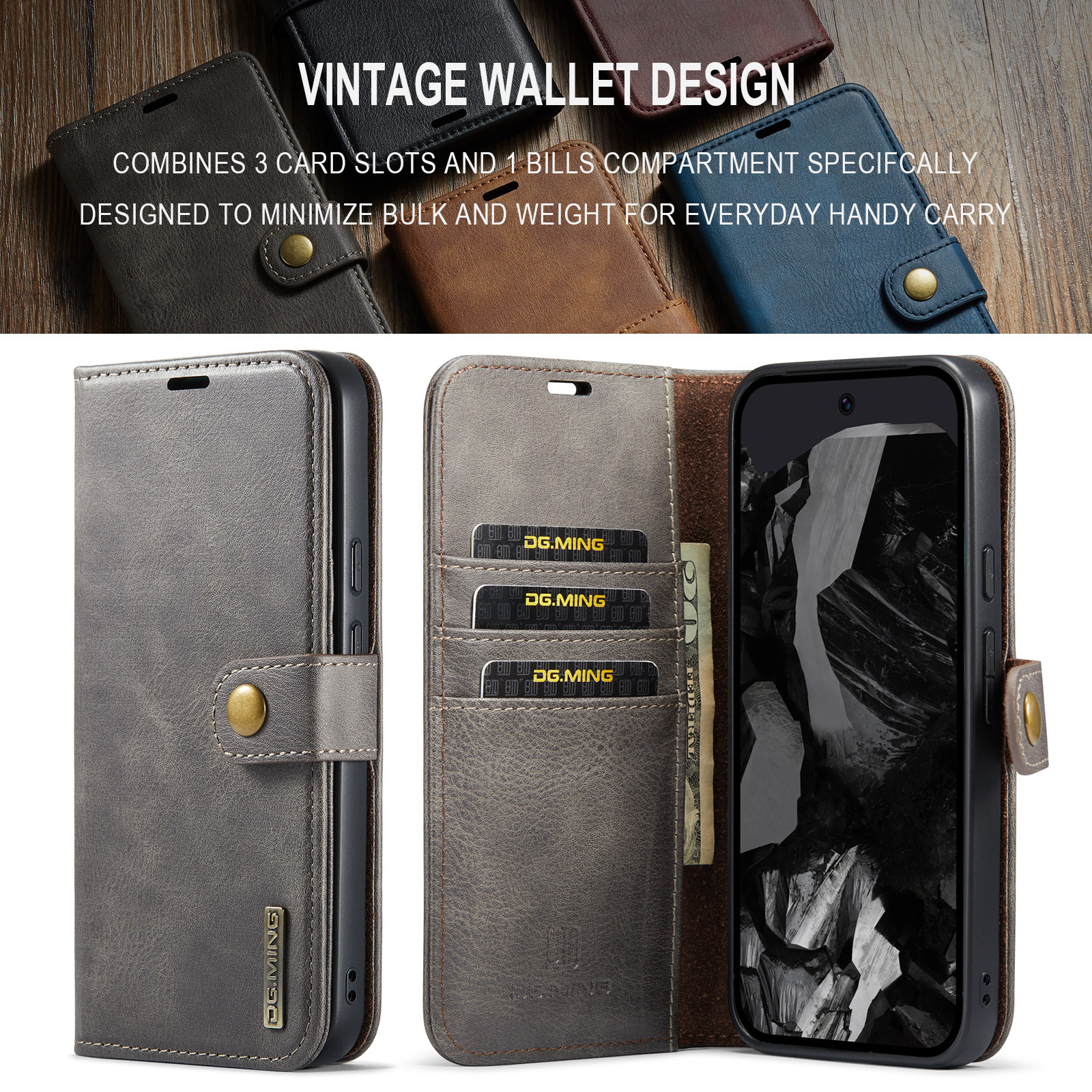 Zwei-in-Eins-Gehäuse für Google Pixel 9 Pro XL Pixel 9 Pro Magnetgehäuse_voghion.com