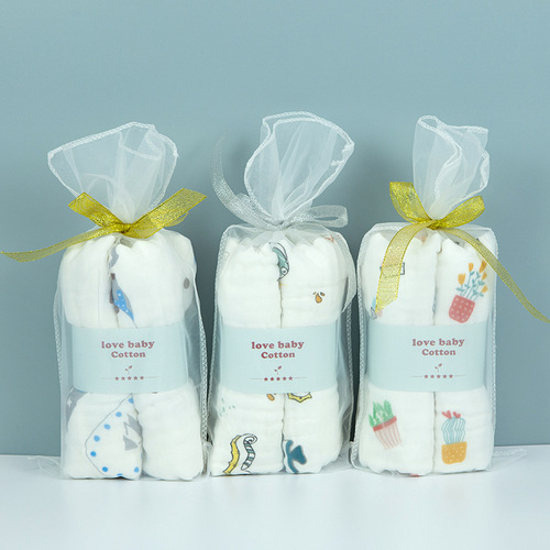 2 mesh bags of large size washable gauze towels bath towels foam cotton adult face towels facial towels 35*75cm