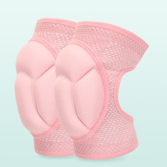 夏用の通気性と軽量のスポンジ膝パッドと肘パッド、厚みのある衝突防止、男性と女性のひざまずくスポーツ、子供のダンス保護