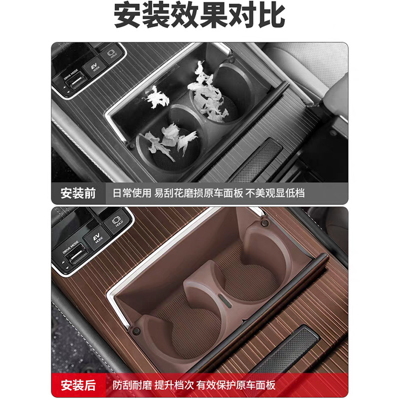 Suitable for Toyota Sienna Water Coaster Cover Modified Sienna Silicone Water Cup Slot Grevia Supplies Complete Limiter