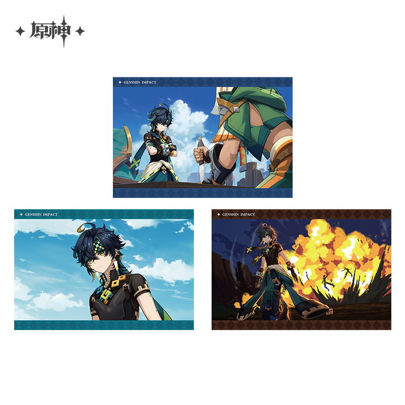 正規版ミハ遊原神バッジバーアクリルペンダント立牌パイルバッジウェンディ鐘離バッジ